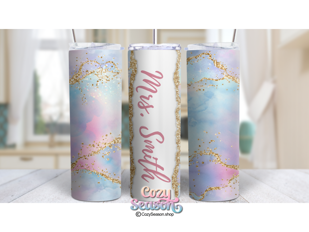 PASTEL MARBLE SWIRL - 20oz Tumbler