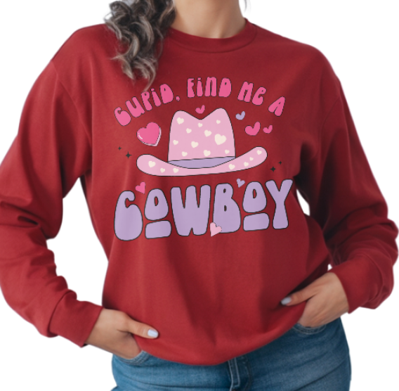 CUPID FIND ME A COWBOY - Unisex Sweatshirt