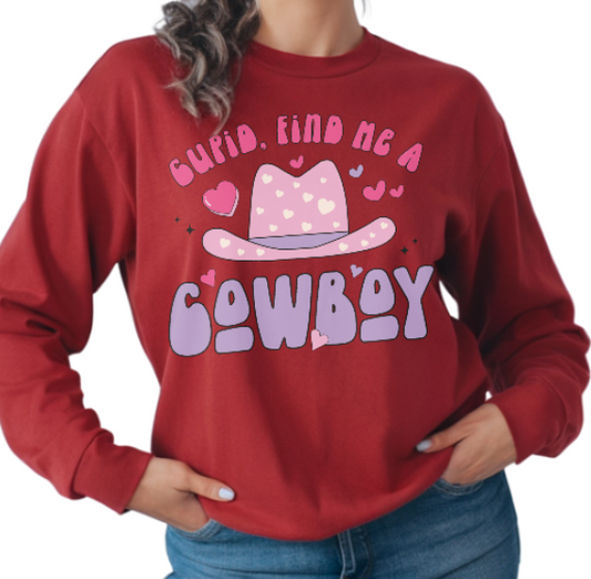 CUPID FIND ME A COWBOY - Unisex Sweatshirt