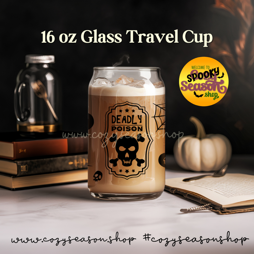 APOTHECARY - DEADLY POISON  - Glass Travel Cup