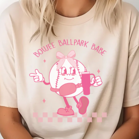 Coquette Boujee Ballpark Babe - Adult Unisex T-Shirt