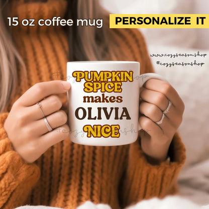 NICE PUMPKIN SPICE MUG