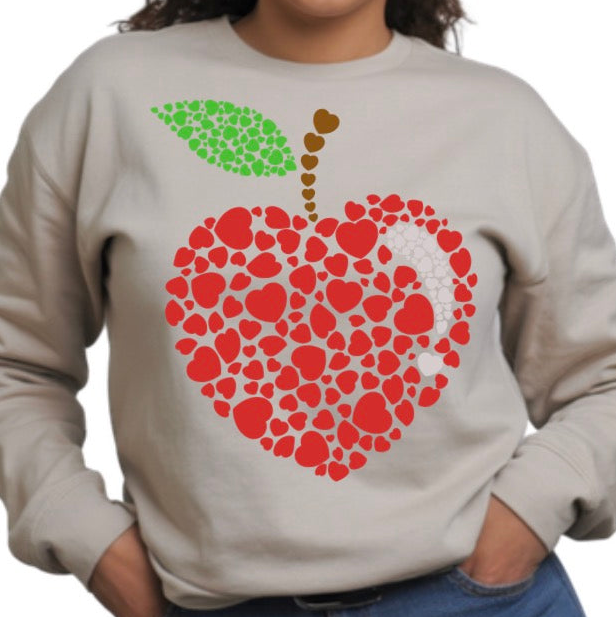 Apple Heart - Unisex Sweatshirt