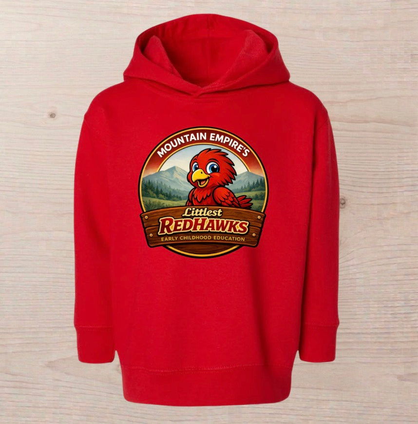 LITTLEST REDHAWKS - Unisex HOODIE - Toddler - RED