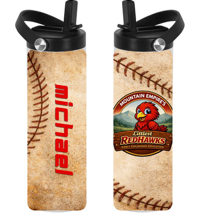 LITTLEST REDHAWKS - BASEBALL 2-  Sport Top Water Bottle
