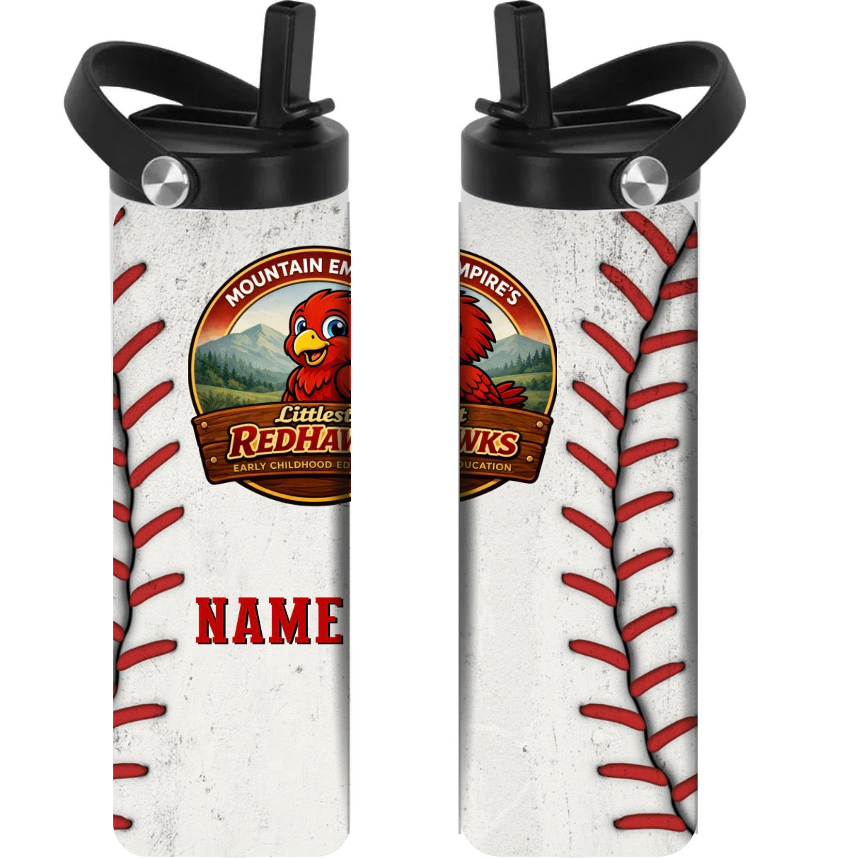LITTLEST REDHAWKS - BASEBALL 1 -  Sport Top Water Bottle