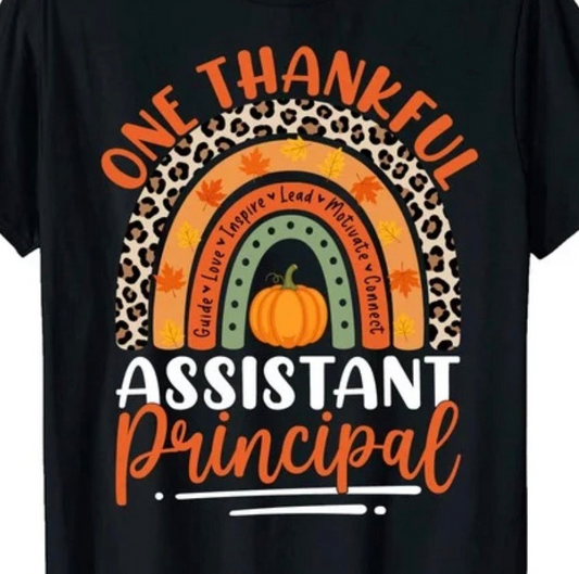 One Thankful Assistant Principal - Adult Unisex T-Shirt