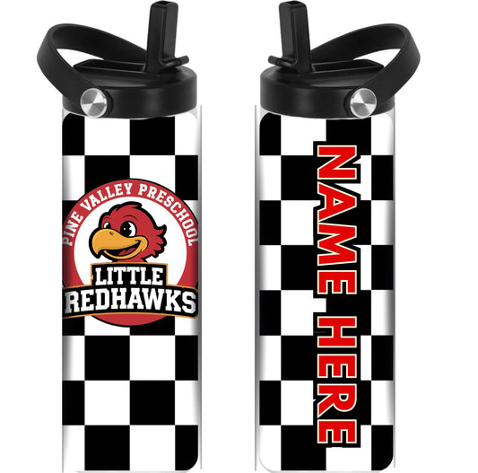 PINE VALLEY PRESCHOOL - CHECKERS -  Sport Top Water Bottle