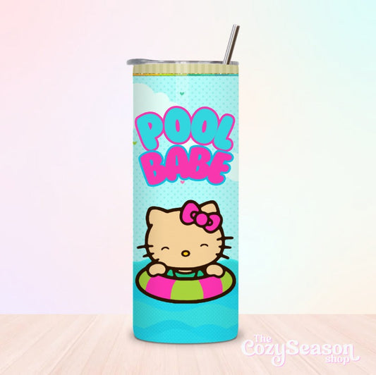 POOL BABE Kitty - 20oz Tumbler