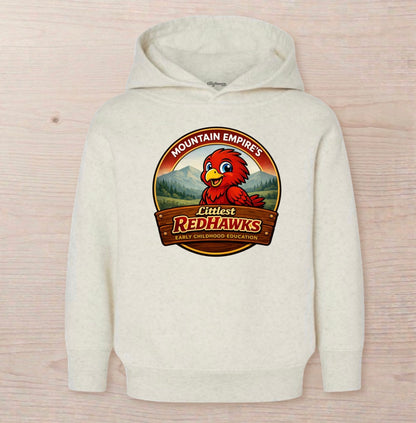 LITTLEST REDHAWKS - Unisex HOODIE - Toddler - HEATHER CREAM