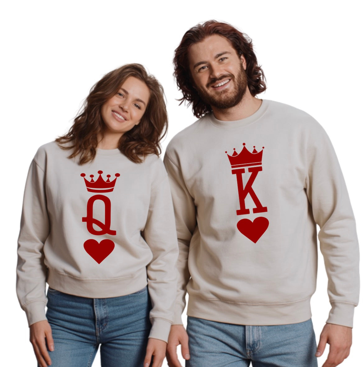 KING & QUEEN OF HEARTS - MATCHING Unisex Sweatshirt