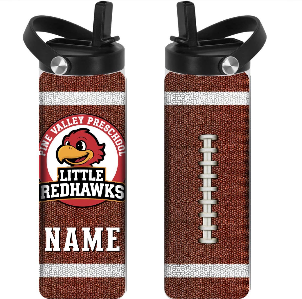 PINE VALLEY PRESCHOOL - FOOTBALL -  20oz Sport Top Water Bottle