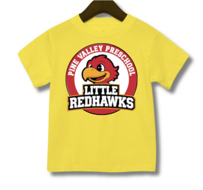 PINE VALLEY PRESCHOOL LOGO Toddler T-Shirt - YELLOW