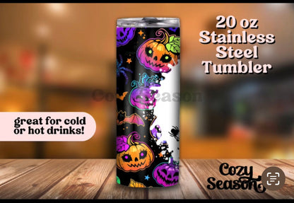 MOMSTER PUMPKINS & BATS - 20oz Travel Tumbler