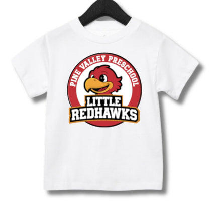 PINE VALLEY PRESCHOOL LOGO Toddler T-Shirt - WHITE