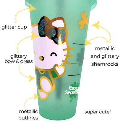 Lucky Kitty - 24oz Plastic Cold Cup