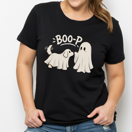 BOO-P Ghost and Dog - Unisex Tee