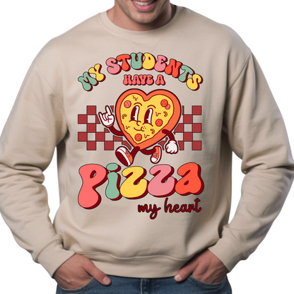 STUDENTS HAVE A PIZZA MY HEART - Unisex Sweatshirt