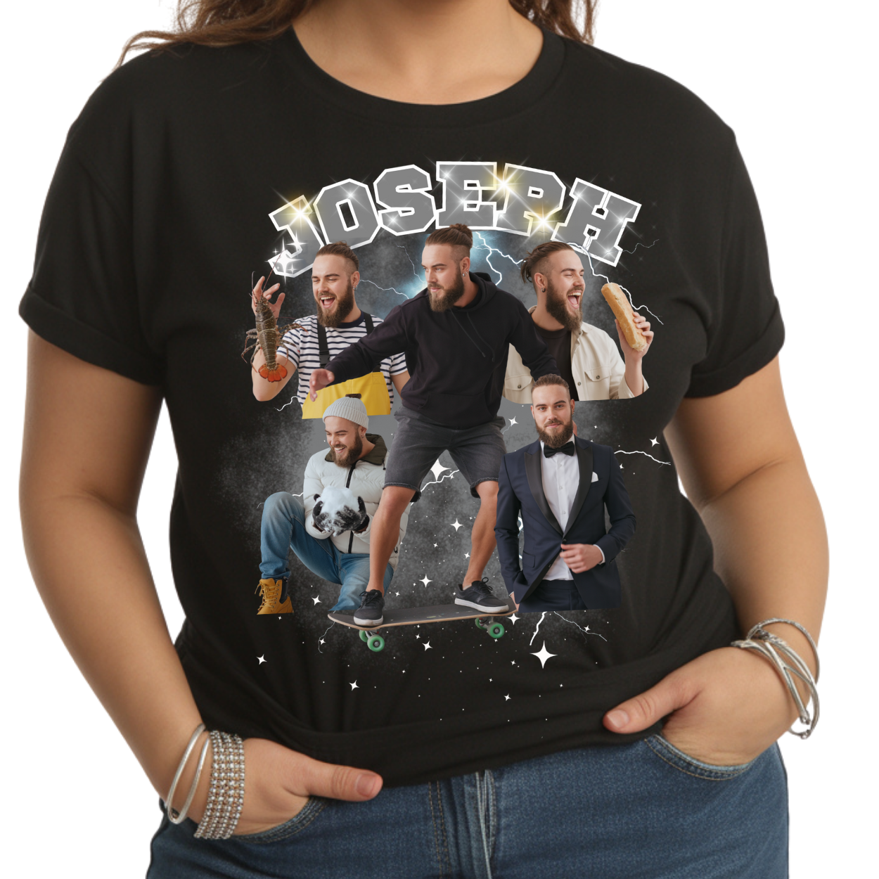 CUSTOM MATCHING COLLAGE T-SHIRTS