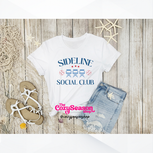 SIDELINE SOCIAL CLUB - Adult Unisex T-Shirt