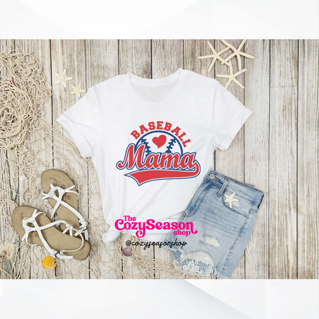 BASEBALL MAMA - Adult Unisex T-Shirt