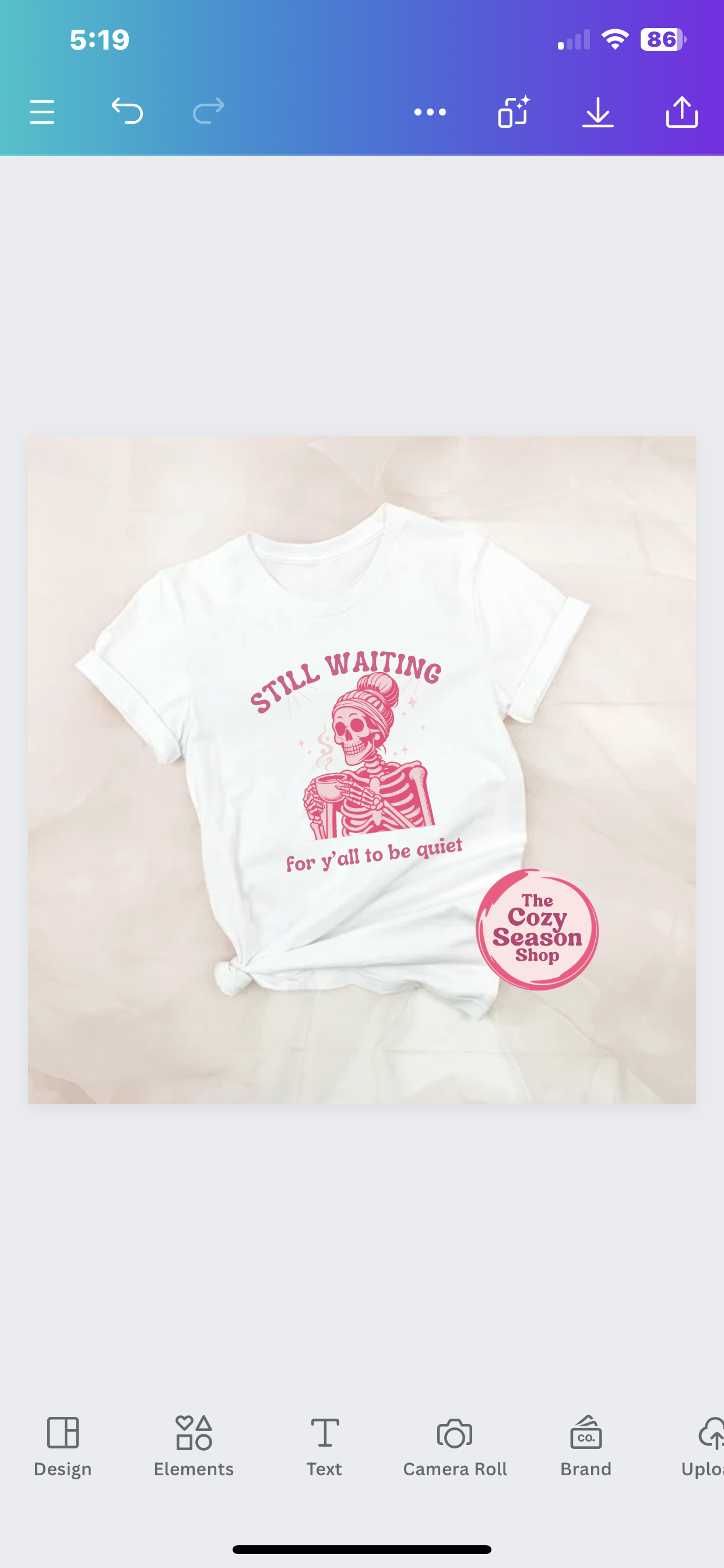 STILL WAITING FOR IT TO BE QUIET - Cozy T-Shirt