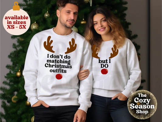Couples Matching Outfits - Pullover Sweatshirt
