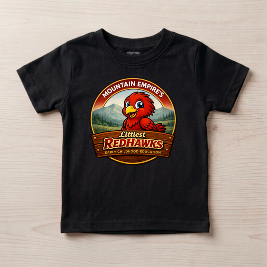 LITTLEST REDHAWKS Toddler Tee
 - BLACK