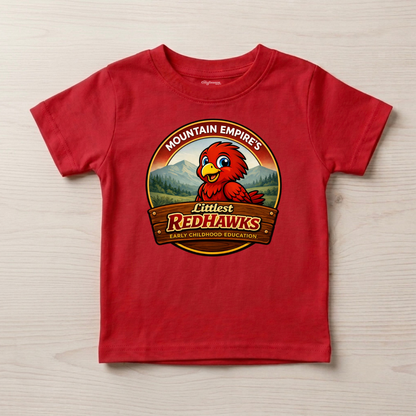 LITTLEST REDHAWKS Toddler Tee - RED