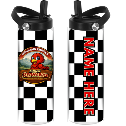 LITTLEST REDHAWKS - CHECKERS -  Sport Top Water Bottle