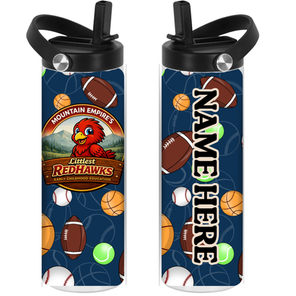 LITTLEST REDHAWKS - Blue Sports -  Sport Top Water Bottle