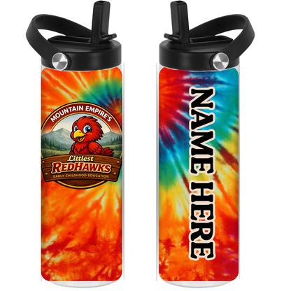 LITTLEST REDHAWKS - Tie Dye -  Sport Top Water Bottle