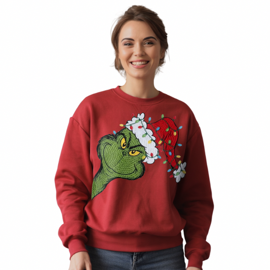 PEEKING GRINCH Sweatshirt