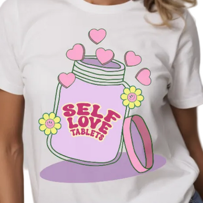 SELF-LOVE TABLETS - Unisex T-Shirt