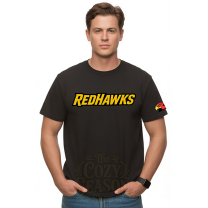 REDHAWKS - ADULT Unisex T-Shirt BLACK