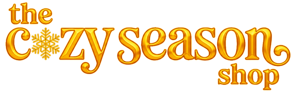 Logo of 'the Cozy Season Shop' with a snowflake design on a white background