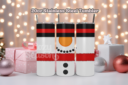 Snowman Gnome  Stainless Steel Tumbler, 20 oz.