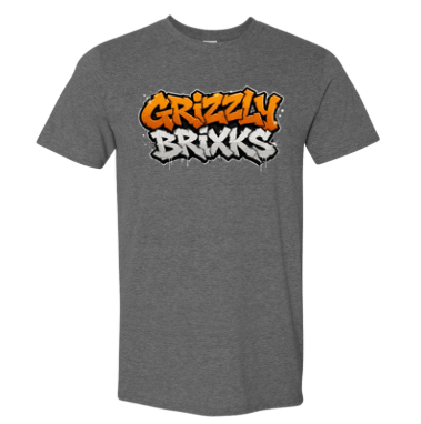 GRIZZLY BRIXKS Graffiti Logo - UNISEX TEE
