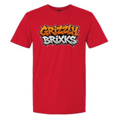 GRIZZLY BRIXKS Graffiti Logo - UNISEX TEE