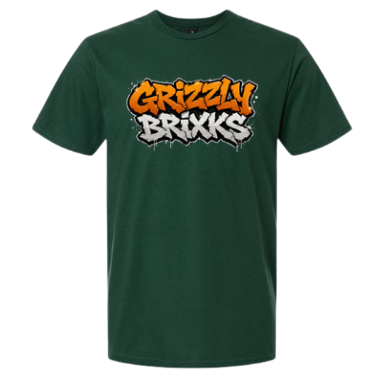 GRIZZLY BRIXKS Graffiti Logo - UNISEX TEE