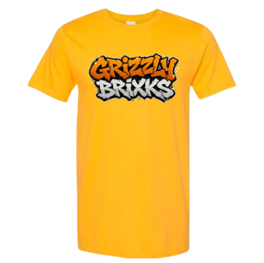 GRIZZLY BRIXKS Graffiti Logo - UNISEX TEE