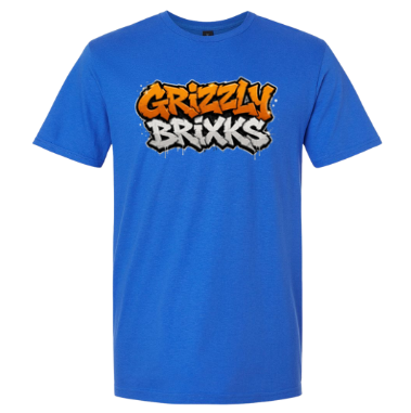 GRIZZLY BRIXKS Graffiti Logo - UNISEX TEE
