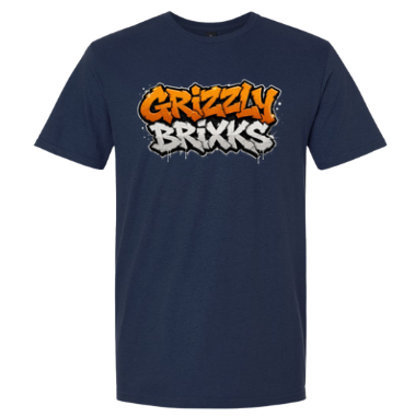 GRIZZLY BRIXKS Graffiti Logo - UNISEX TEE