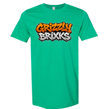 GRIZZLY BRIXKS Graffiti Logo - UNISEX TEE