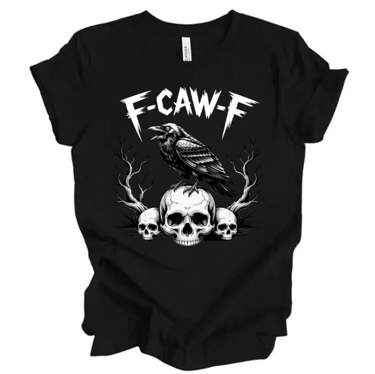 F-CAW-F Crow on Skull - Unisex T-Shirt
