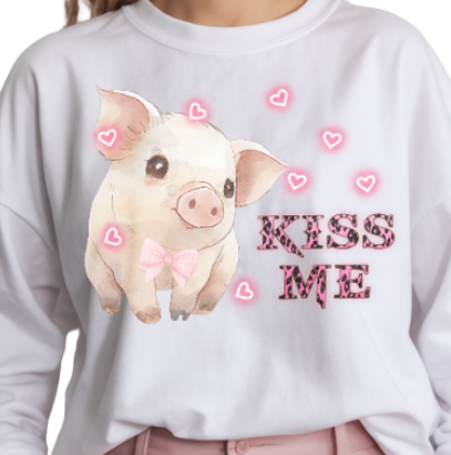 KISS ME PIGGY - Unisex Sweatshirt