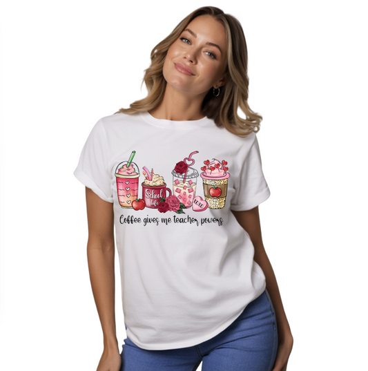 COFFEE GIVES ME TEACHER POWERS - Unisex T-Shirt