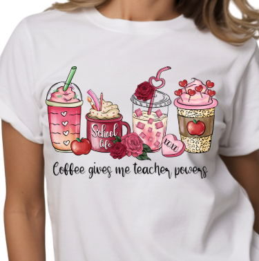 COFFEE GIVES ME TEACHER POWERS - Unisex T-Shirt