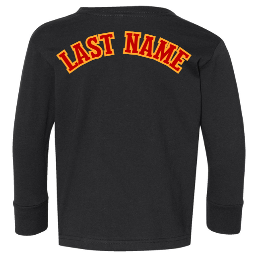 PINE VALLEY TODDLERS LOGO - Toddler Long-Sleeve T-Shirt BLACK