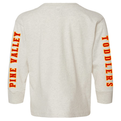 PINE VALLEY TODDLERS LOGO - Toddler Long-Sleeve Tee - Heather Cream